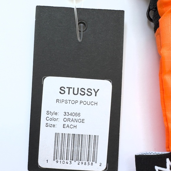 NWT Stussy Ripstop Travel Pouch - Orange - Os - Picture 4 of 5